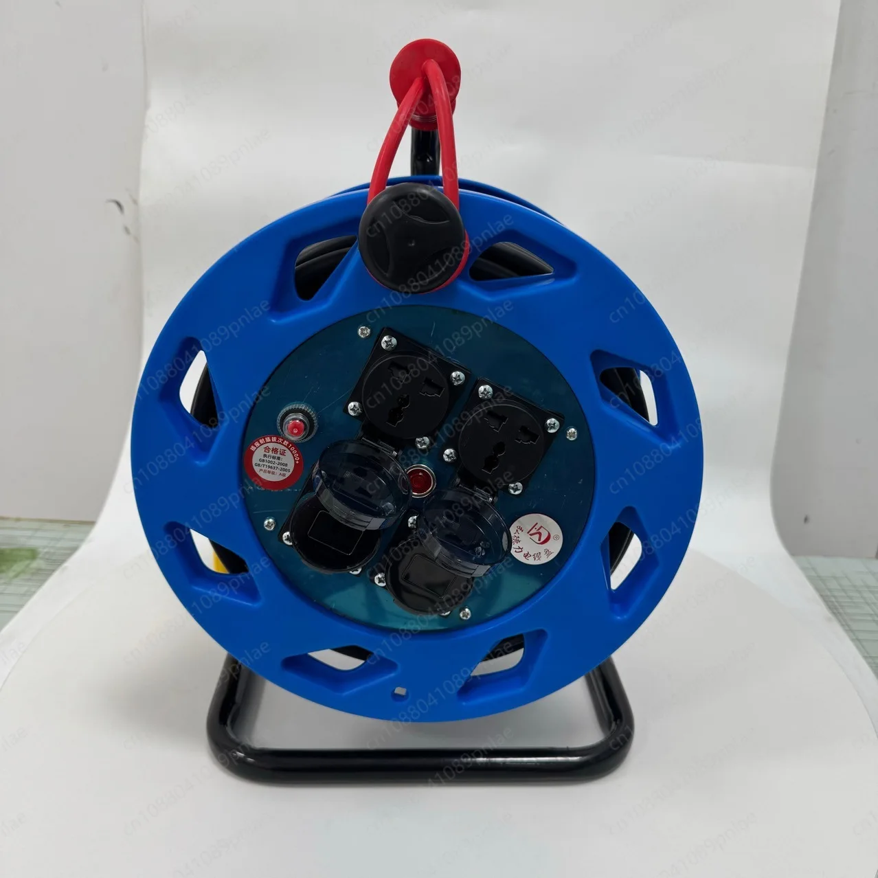 Custom UK Standard 3-Pin Portable Cable Reel Outdoor Industrial Power Extension Cord Storage Spool
