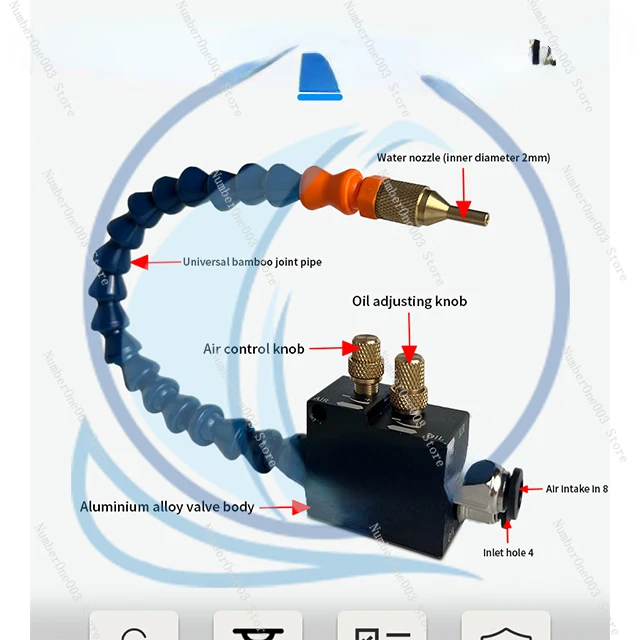 Sprayer Mist Coolant Coolant Lubrication Spray System Atomizer Pump Sprayer Coolant Pump Spray Nozzles