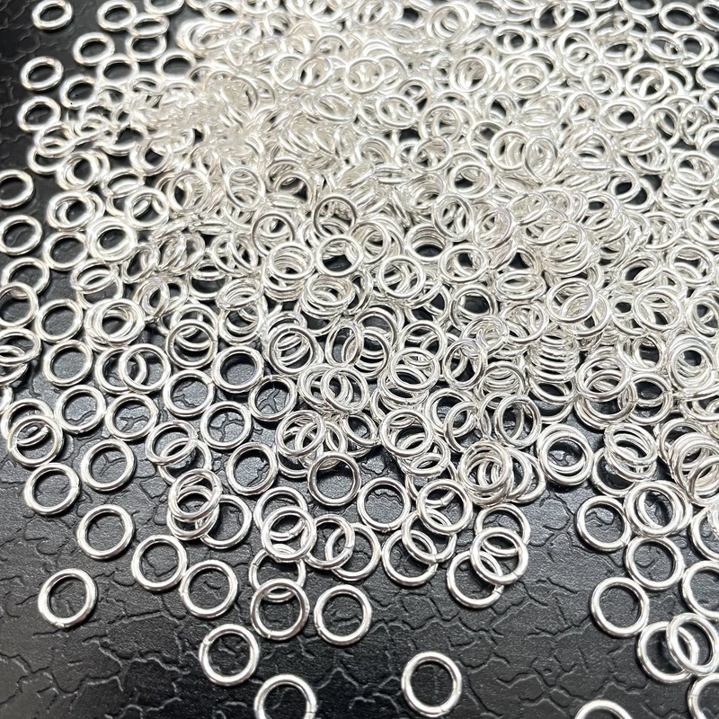 20pcs Authentic 925 Sterling Silver Open Jump Rings O Ring Connector Link Loop for DIY Bracelet Jewelry Craft Making Findings