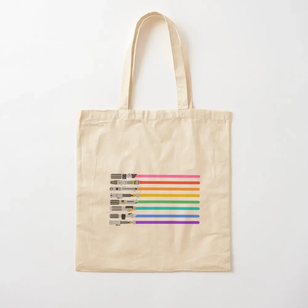 

Pride Lightsabers Tote Bag reusable shopping bag tote bag custom