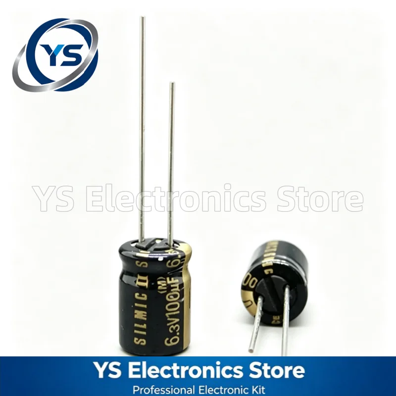 10-200pcs 6.3V100UF ELNA RFS SILMIC II Series 8X11.5mm Audio Capacitor RFS-6.3V101MG3# 100UF6.3V 6.3V 100UF Original and NEW