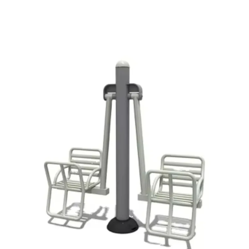 Outdoor Park Children Double Swing Recreational Fitness Playground Equipment