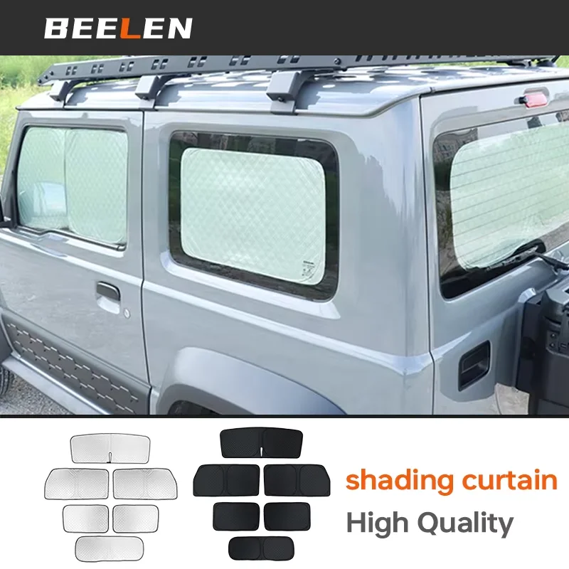 

Комплект солнцезащитных козырьков для лобового стекла, 6 шт., для Suzuki Jimny JB33 JB43 JB64 JB74 2017-2026, солнцезащитные козырьки для лобового стекла автомобиля с защитой от УФ-лучей, аксессуары для штор