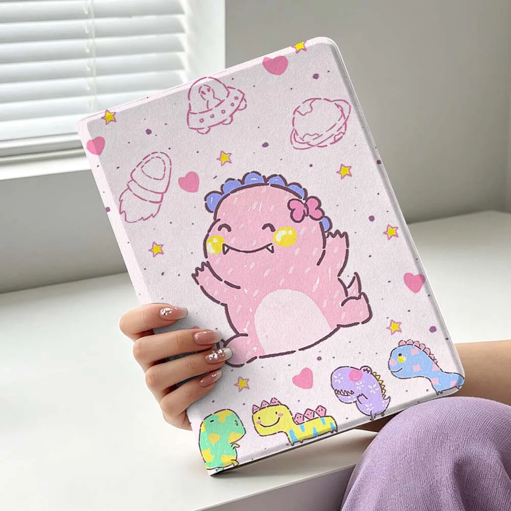 Cute Kawaii Dinosaur Gift For Samsung Galaxy Tab S11 S10 S9 S8 S7 S6 A11 A10.1 A9 A8 A7 Ultra FE Plus Soft Tablet Case