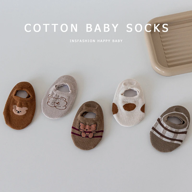 Baby Boy Socks Stuff Accessories Newborn Cotton Spring Kids Cartoon Cotton Autumn Summer Children Non-slip Sock Toddler Clothing