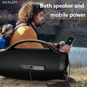 Zealot S98 160Wワイヤレススピーカー、DSPテクノロジー、RGBライトワイヤレスHIFIサウンド品質、36000mAhバッテリー、60時間のプレイタイム。 8ベストセールスZealot S -№6