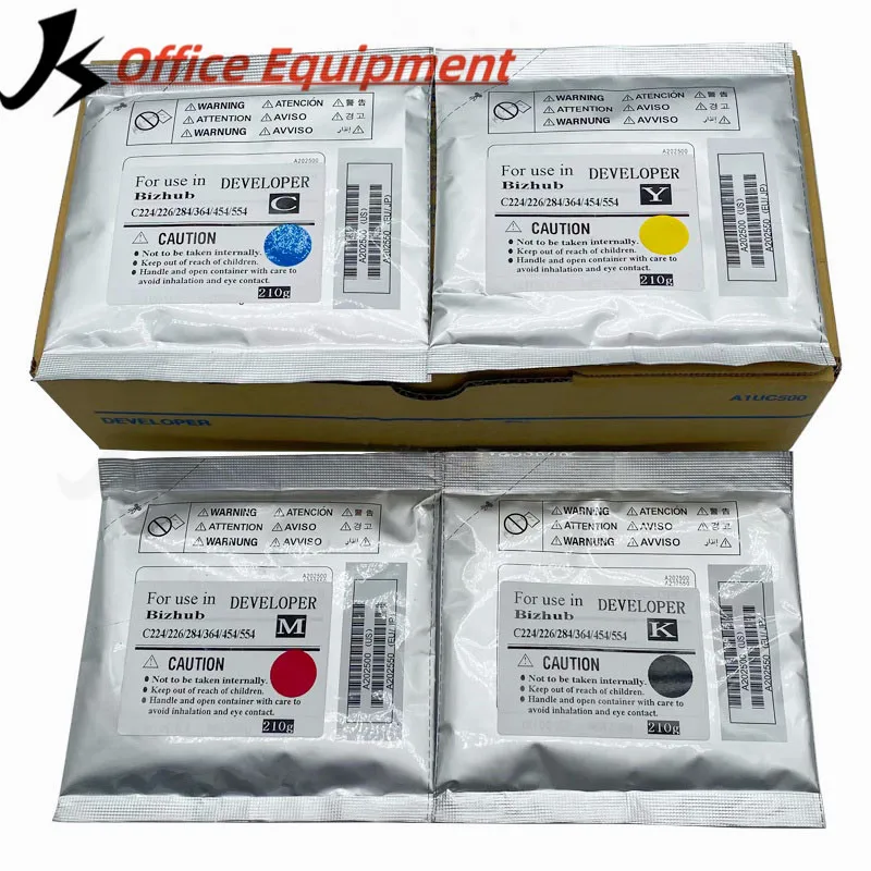 210g Wysokiej jakości wywoływacz DV512 do Konica Minolta Bizhub BH C554 C224 C284 C364 C454 A2XN0KD Maszyna do fotokopiowania proszkiem żelaza