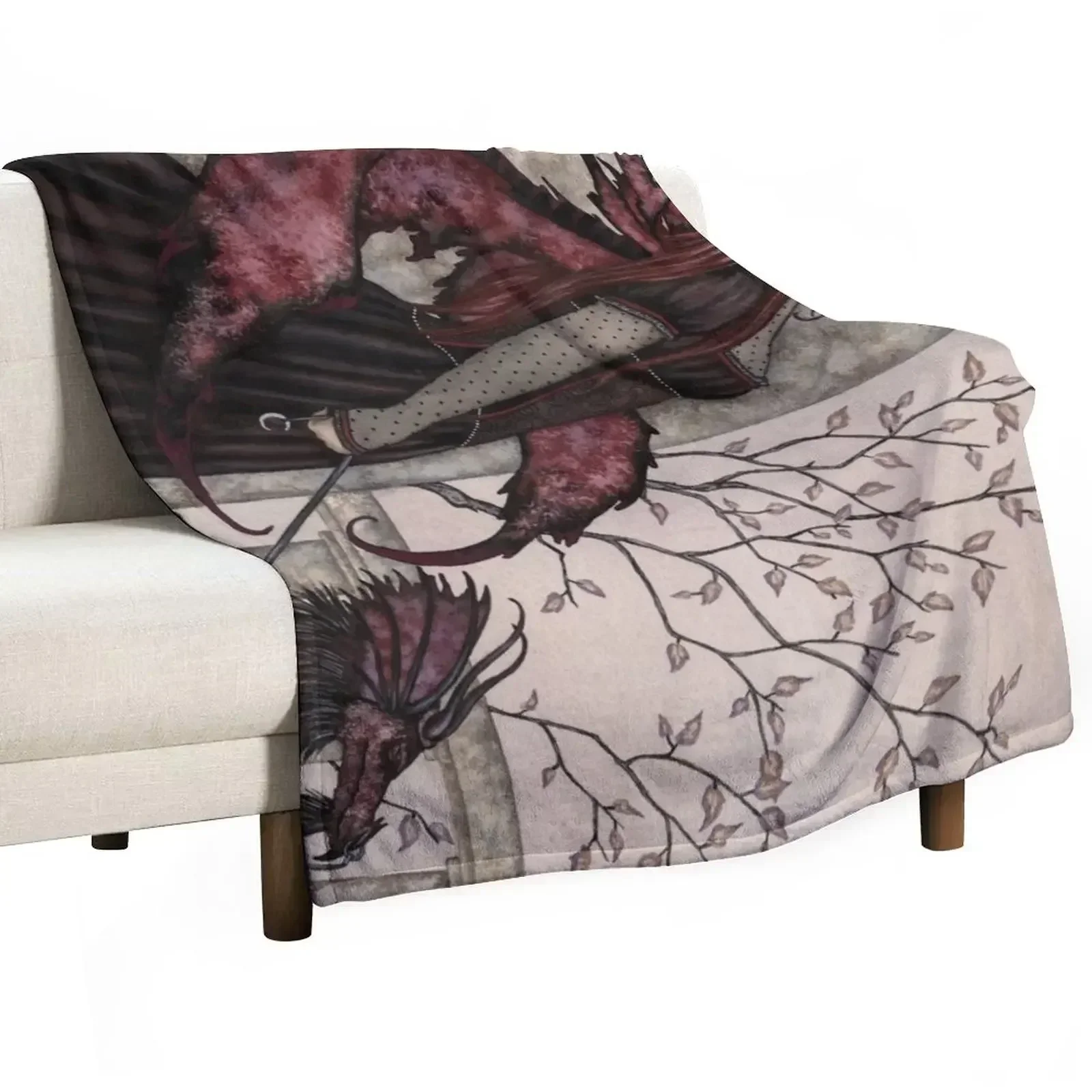 

Fairy Goth Throw Blanket Hairys Sofa Quilt Blankets