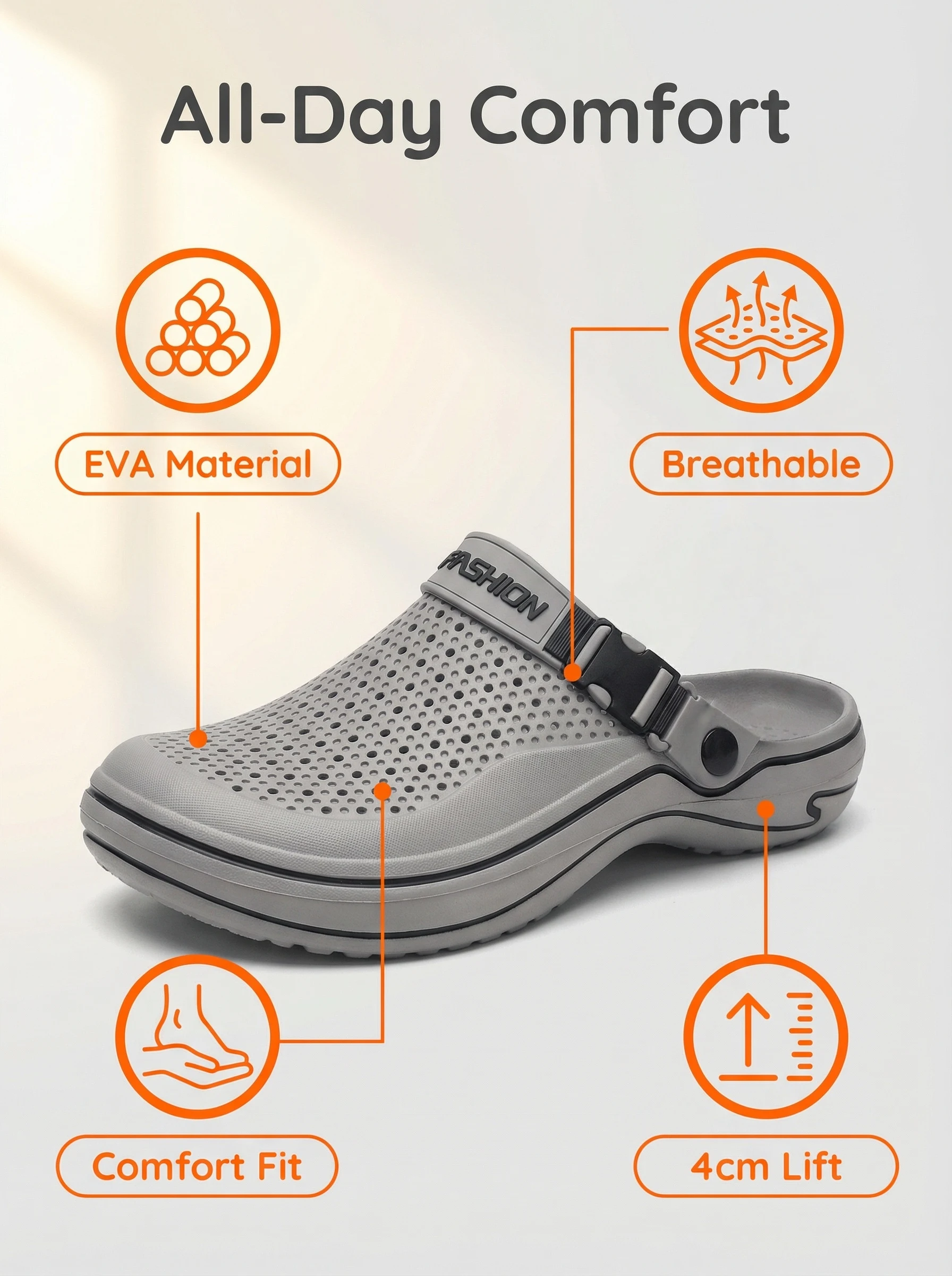 Eva Fashion Hausschuhe für Herren, 2026, neue rutschfeste, verschleißfeste Strandschuhe, Indoor-Sandalen, Herrenschuhe – Detail 3