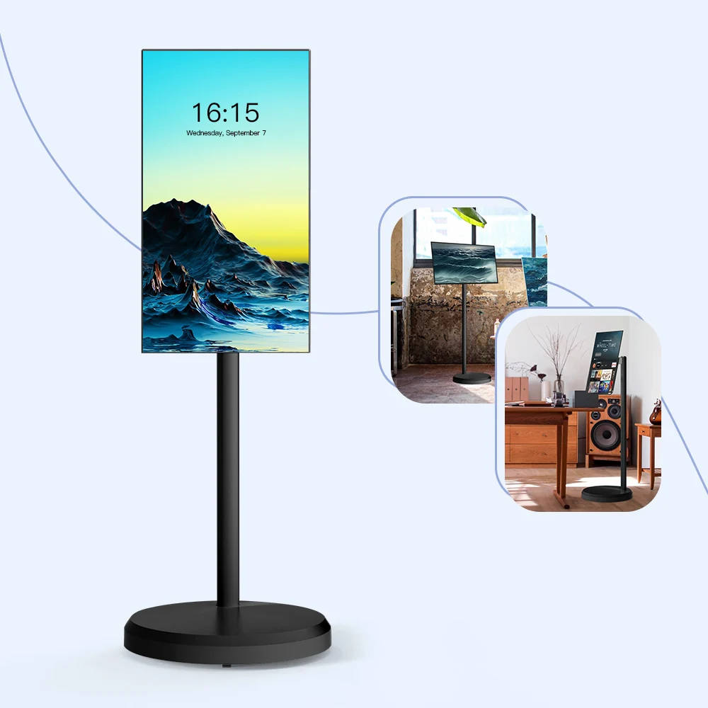 

Черный телевизор с LCD-экраном 21,5 дюйма, 4 ГБ+64 ГБ, FHD 2K, IPS, сенсорный экран, Smart TV на Android 12