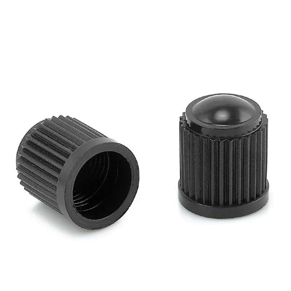 

200PCS Car Tyre Valve Black Bike Tyre Plastic Cover Dome Shape Dust Valve Plastic Black Accessories For Vehicles