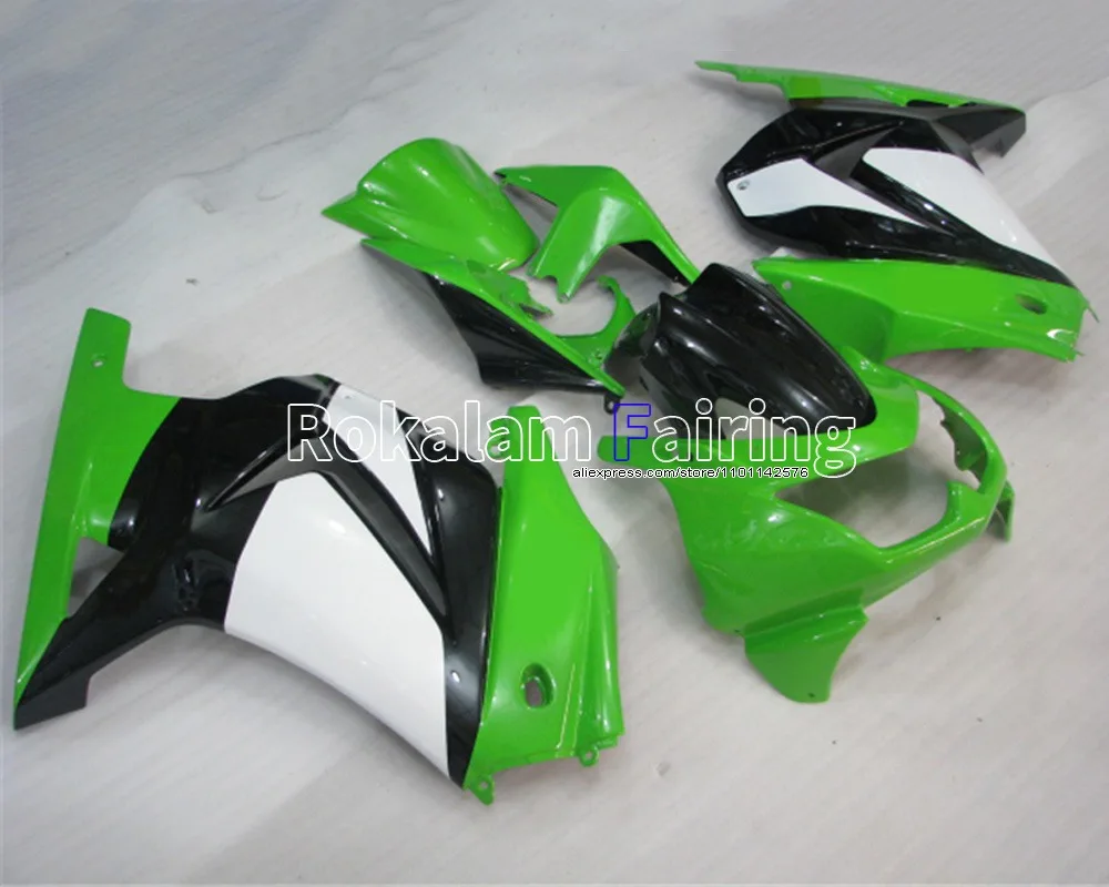 

For Kawasaki Cowling 08 09 10 11 12 Ninja fairing ZX 250R Green Black White ZX-250 2008-2012 EX250 (Injection molding)