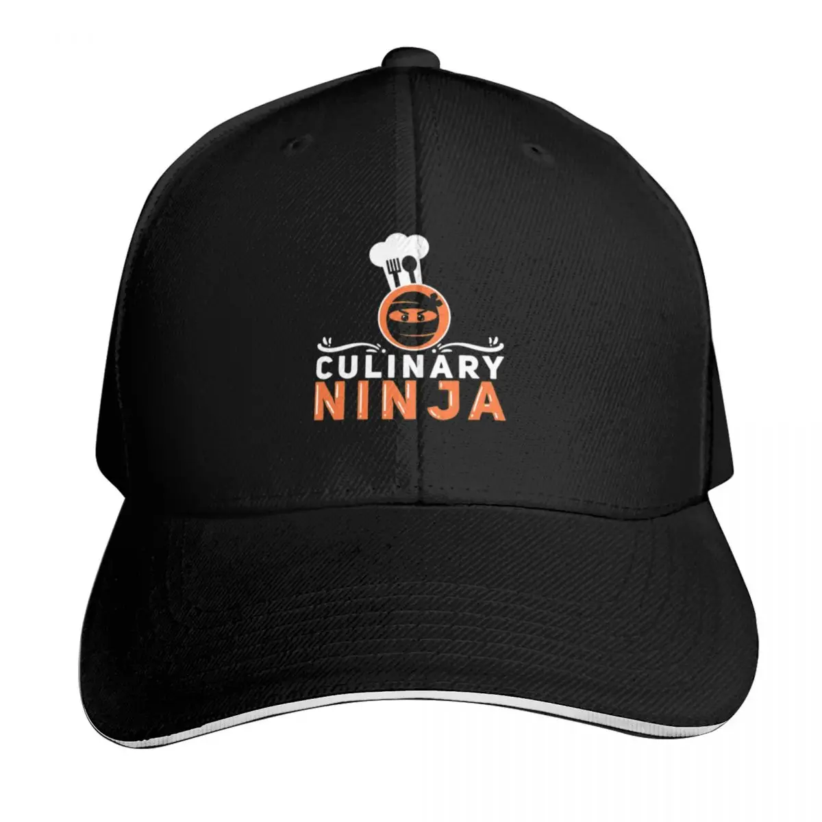 Culinary Ninja Chef Cook Baseball Cap Quick Dry Performance Cotton Twill Breathable Contrast Two Tone Brim