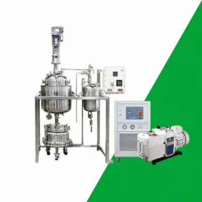 Reattore cristallizzatore rivestito in acciaio inossidabile da 100 litri per applicazioni chimiche e raffinate a olio