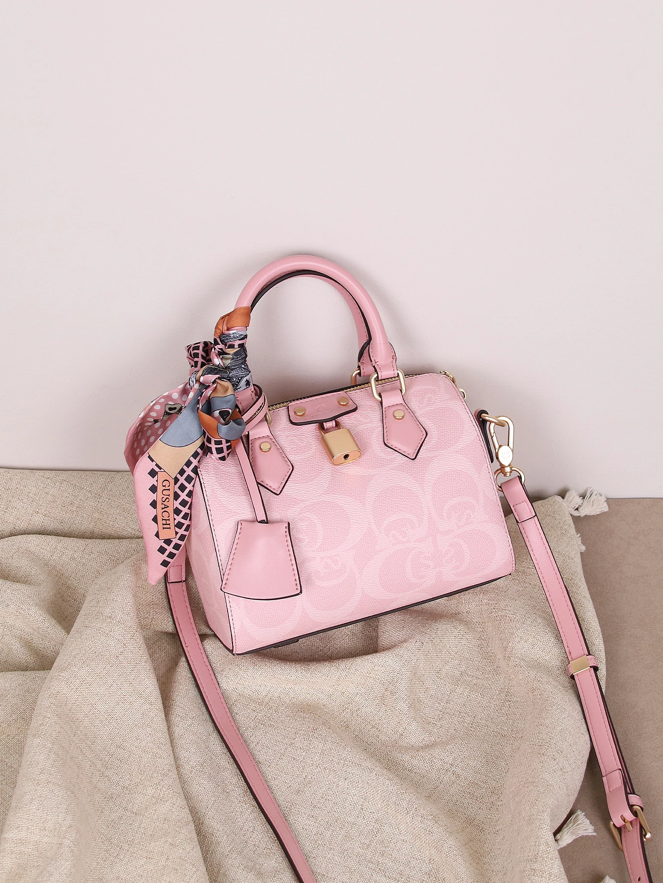 

2025 new luxury niche design printing Boston handbag casual Joker summer portable pillow bag retro high-quality texture large-ca