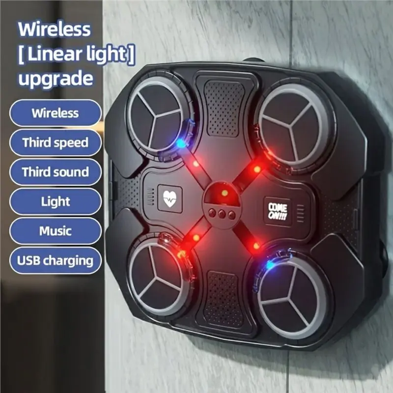 A69P-Smart Music Boxing Wireless Machine Children Sports Healthy Exercise Body Shaping Home Entertainment Boxing Target