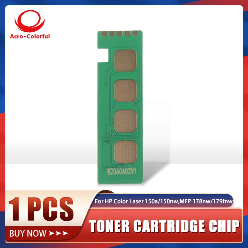 Chip de toner compatível 116a 117a para hp cor laser mfp 179fnw 178nw150a cartucho 118a 119a