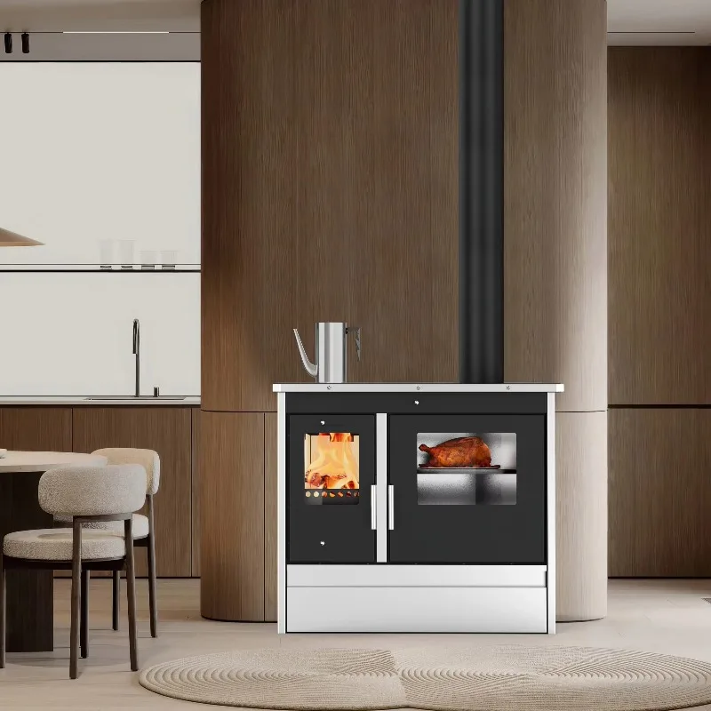 

RC1201A European Style Modern Design Wood Stove Oven With Cook Plate For Cooking And Heating Wood Fireplaces