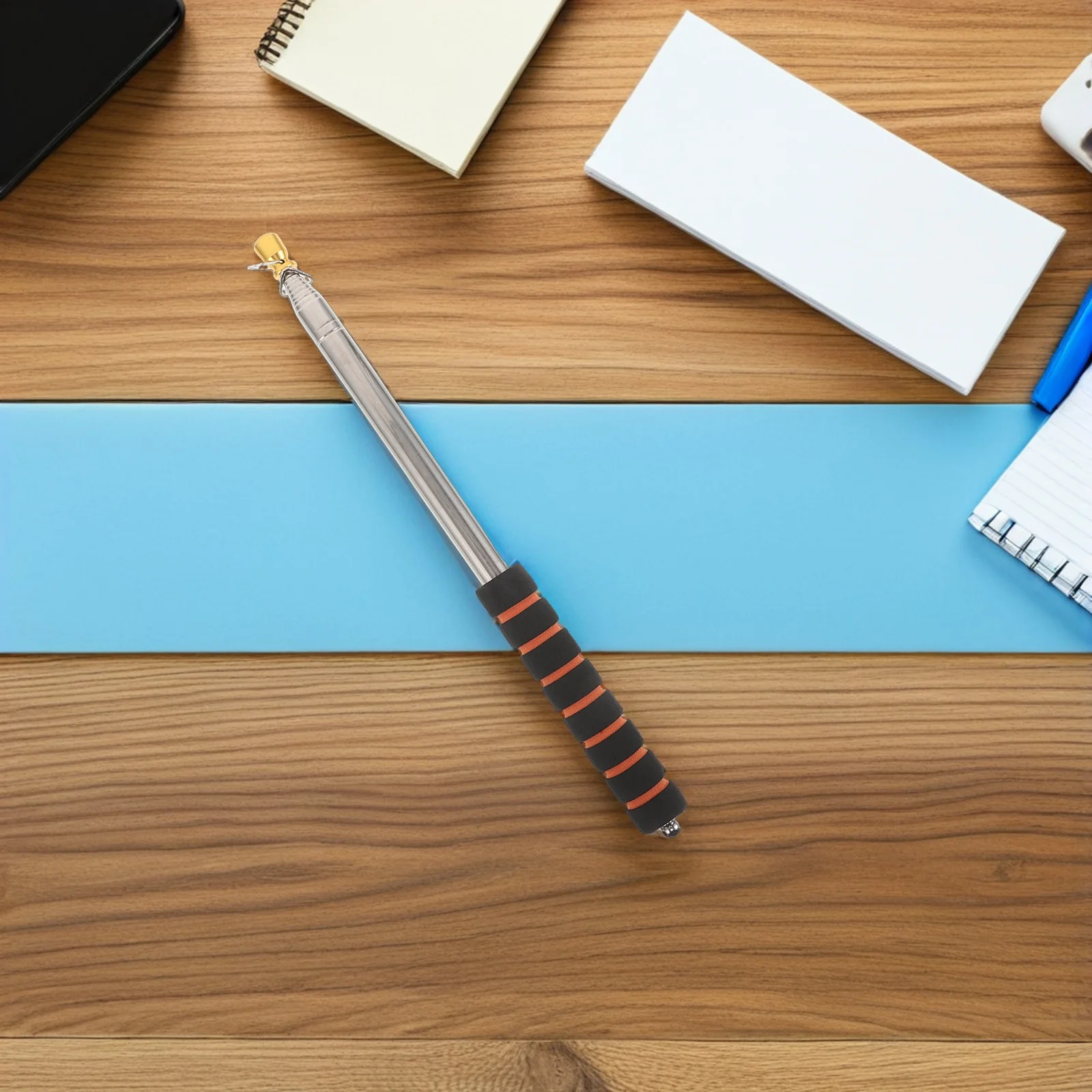 عمود علم تلسكوبي من الفولاذ المقاوم للصدأ قابل للسحب، سارية علم محمولة للدليل السياحي، المعلمين، المدربين، الأحداث الخارجية، خفيفة الوزن