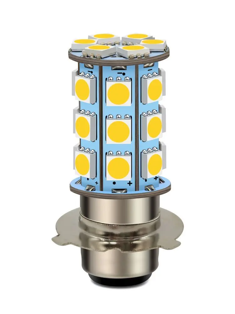 AliExpress Ruiandsion P15D-25-3 Motorcycle Headlight LED 6-30V For Motorbike Scooter Street Bike Hi/Lo Beam Bulb Auxiliary Headlamp 4300K