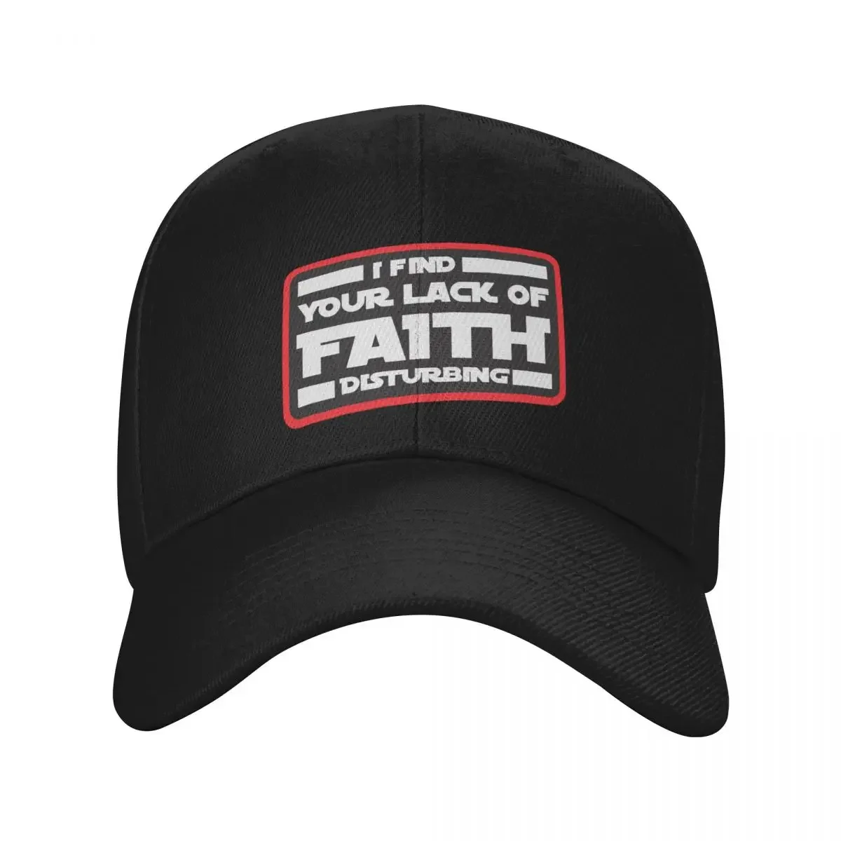 

I Find Your Lack of Faith Disturbing Red Baseball Cap Cosplay luxury woman cap Men Golf Wear Women's