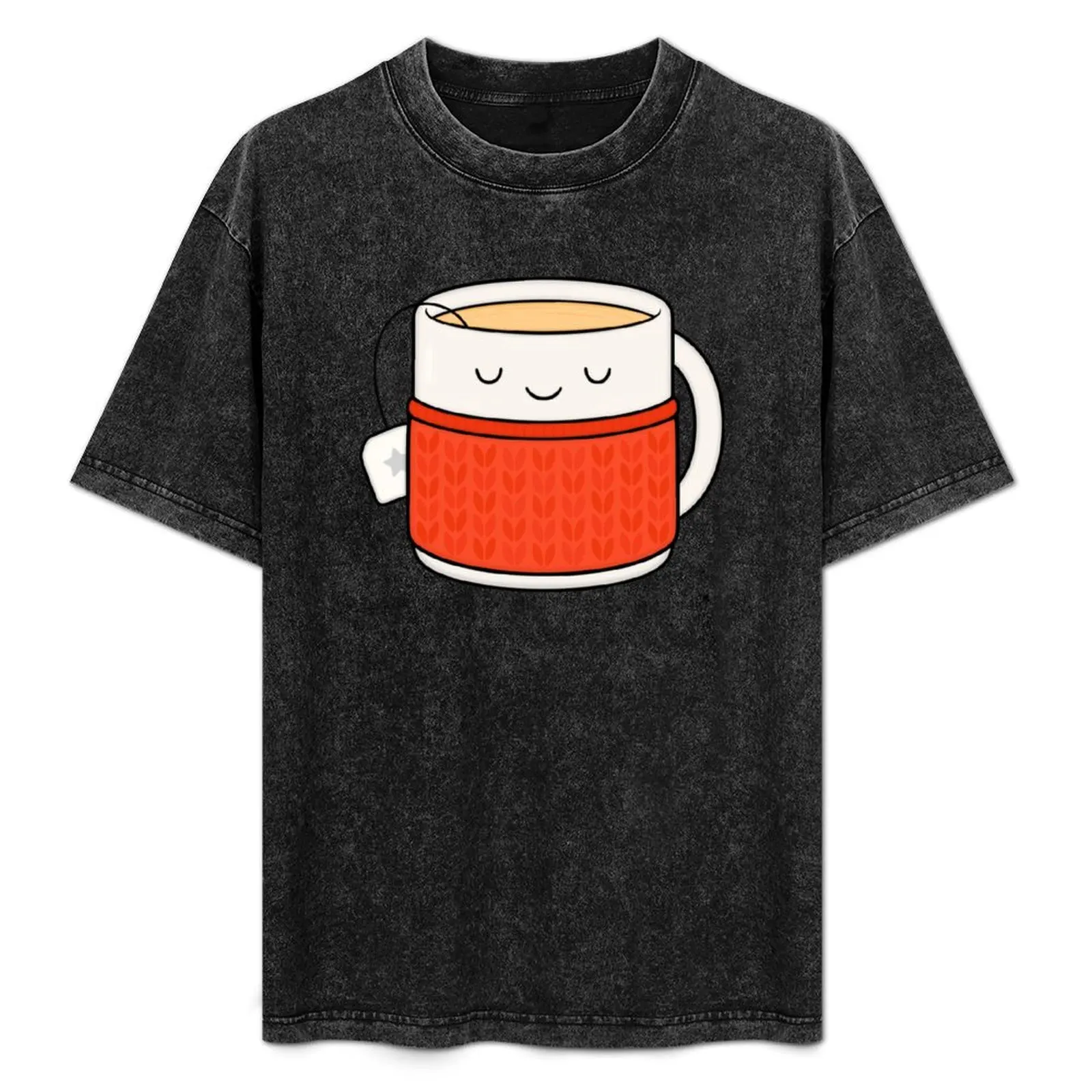 Keep warm, drink tea! T-Shirt Casual Holiday Short Sleeve Tee