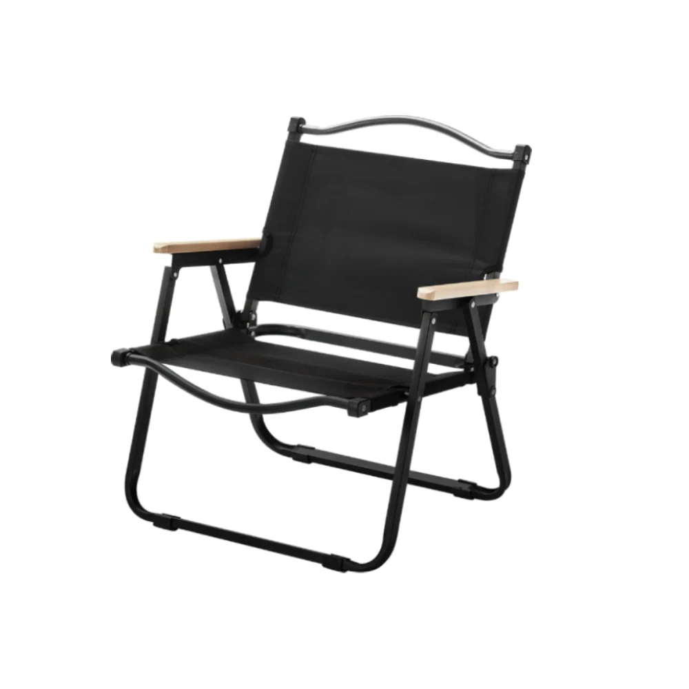 1 Stück/2 Stück Tragbarer Campingstuhl, klappbarer Outdoor-Stuhl mit Holzarmlehnen, Liegestuhl, 50 x 53 x 78 cm, klappbarer Angelstuhl, Campingausrüstung
