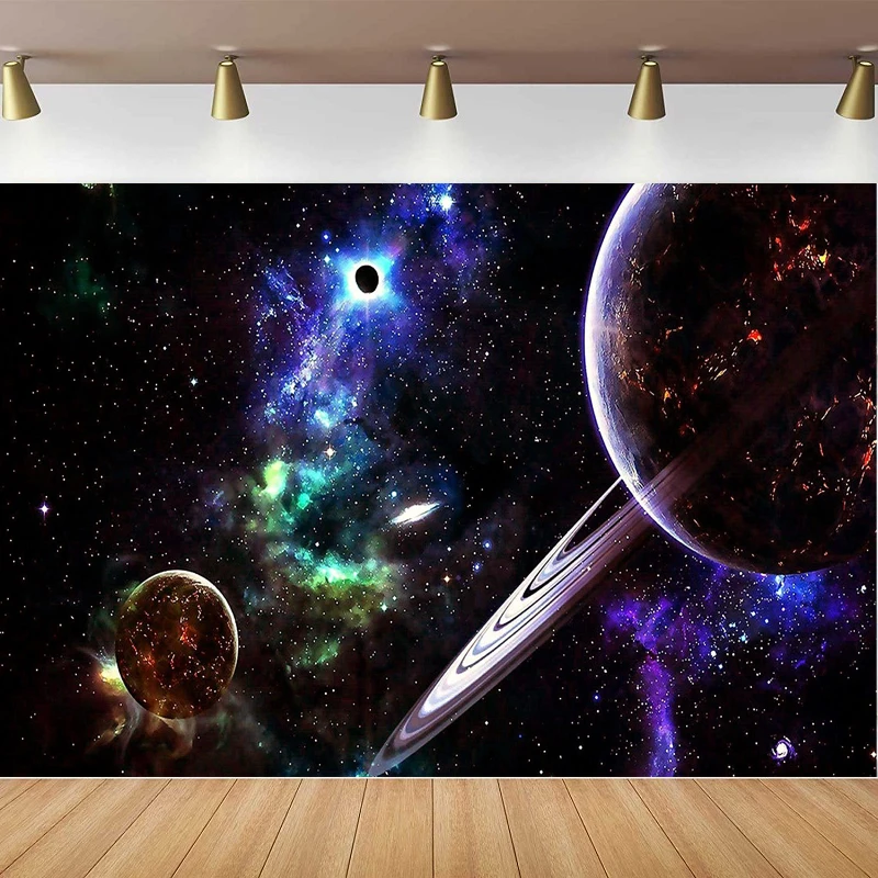 

Фон для фотосъемки Вселенная Космос Галактика Планета Блестящие звезды Звездное небо Фон для декора комнаты Портрет Плакат для съемки