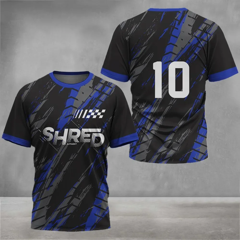 

Модная мужская футболка с цифровым принтом в полоску, повседневная, с коротким рукавом, для активного отдыха, спорта, серфинга, пляжная одежда 2026