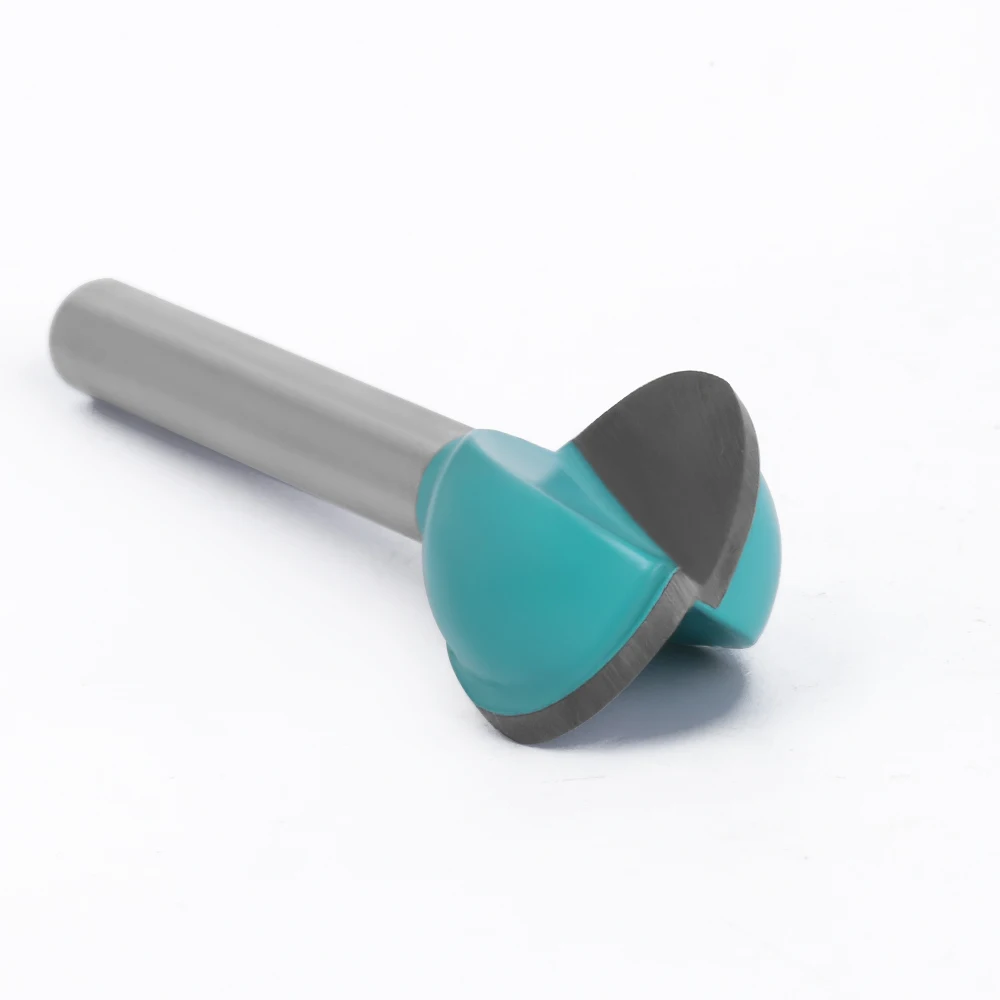 Imagem -02 - Lavie-carboneto de Tungstênio Router Bit para Madeira Haste Redonda Nariz Esférico Fresagem Cnc Raio Núcleo mm Shank Mc06003 1pc