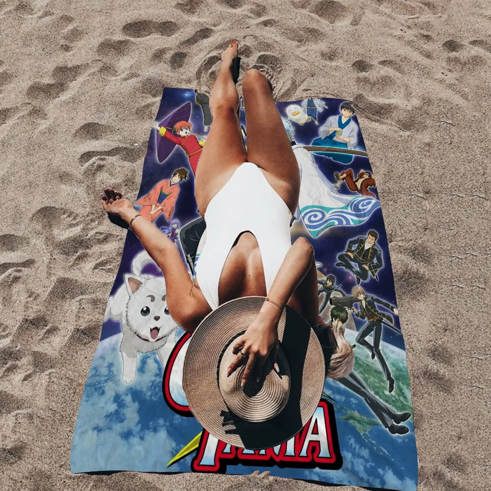 G-Gin T-Tama Big Microfiber Beach Towels Quick Dry Towel Sand Beach Towels Pool Towel For Travel Swim Pool Yoga