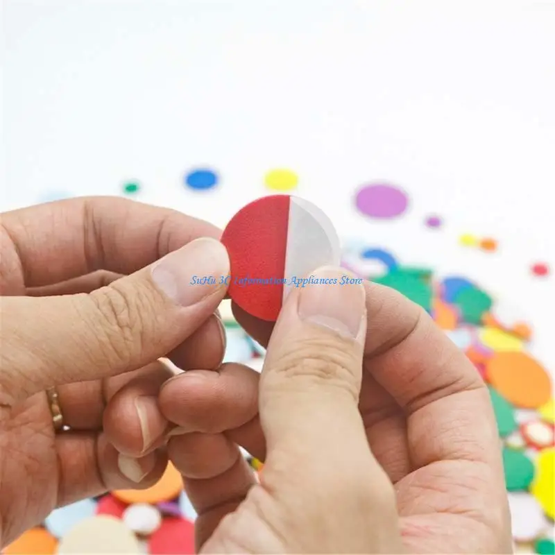 

160 Pcs Glittering Decal Colorful Sticker Round Foam Sticker for Scrapbooks