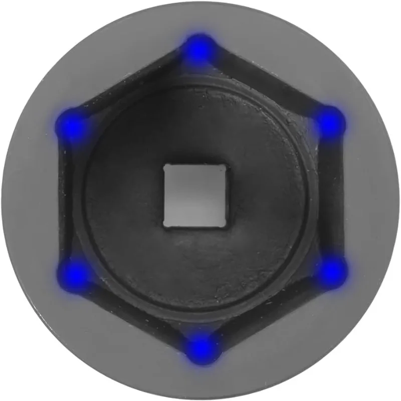 1 "محرك جامبو مجموعة مقابس التأثير الضحلة محور المغزل SAE مآخذ 6 قطع (3-1/4" - 4") Cr-Mo إزالة الصلب والإنستا #4