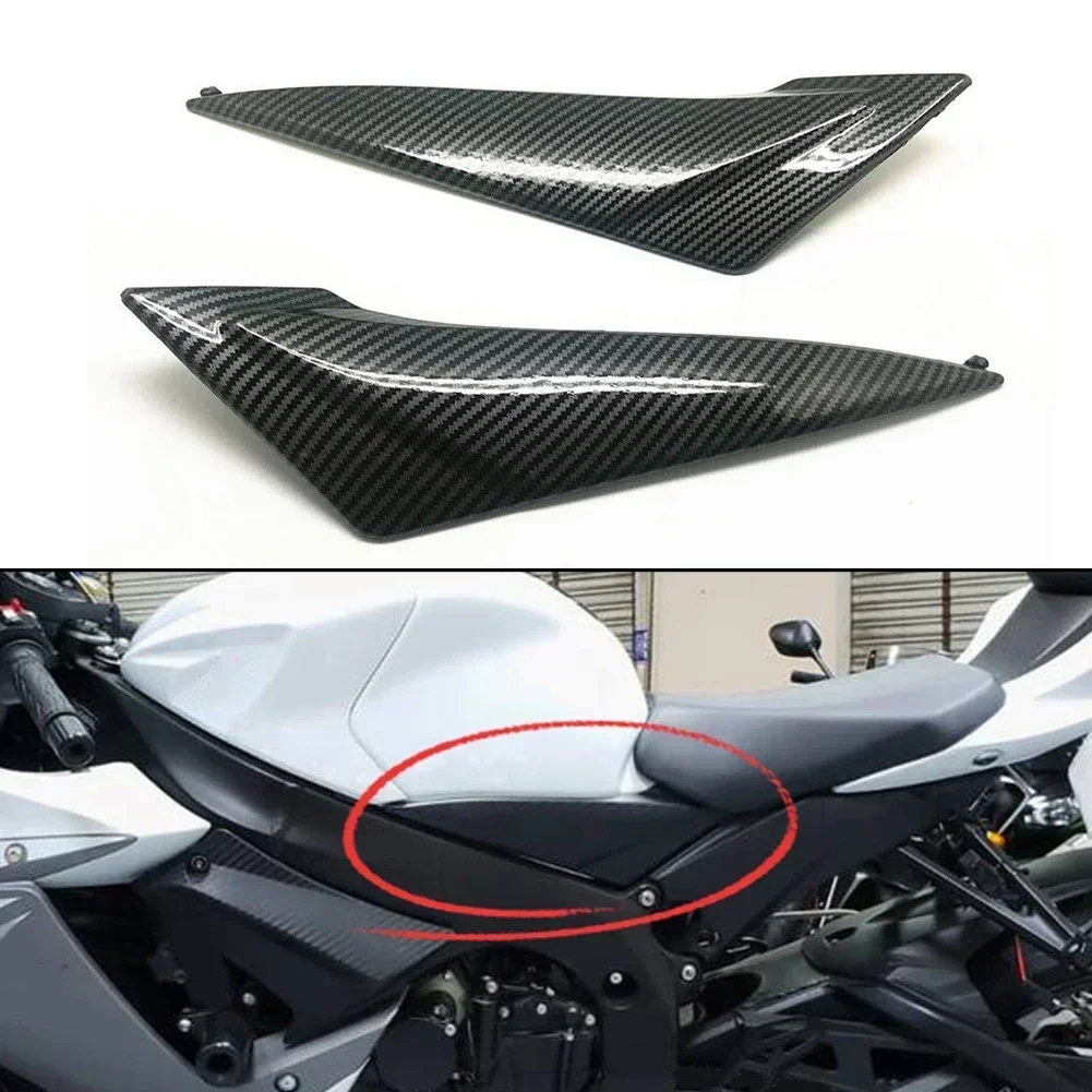 

Sporty Tank Side Cover Carbon Fiber Panel Custom Bike Parts 2011-2019 Fitment Direct Replacement Easy Installation