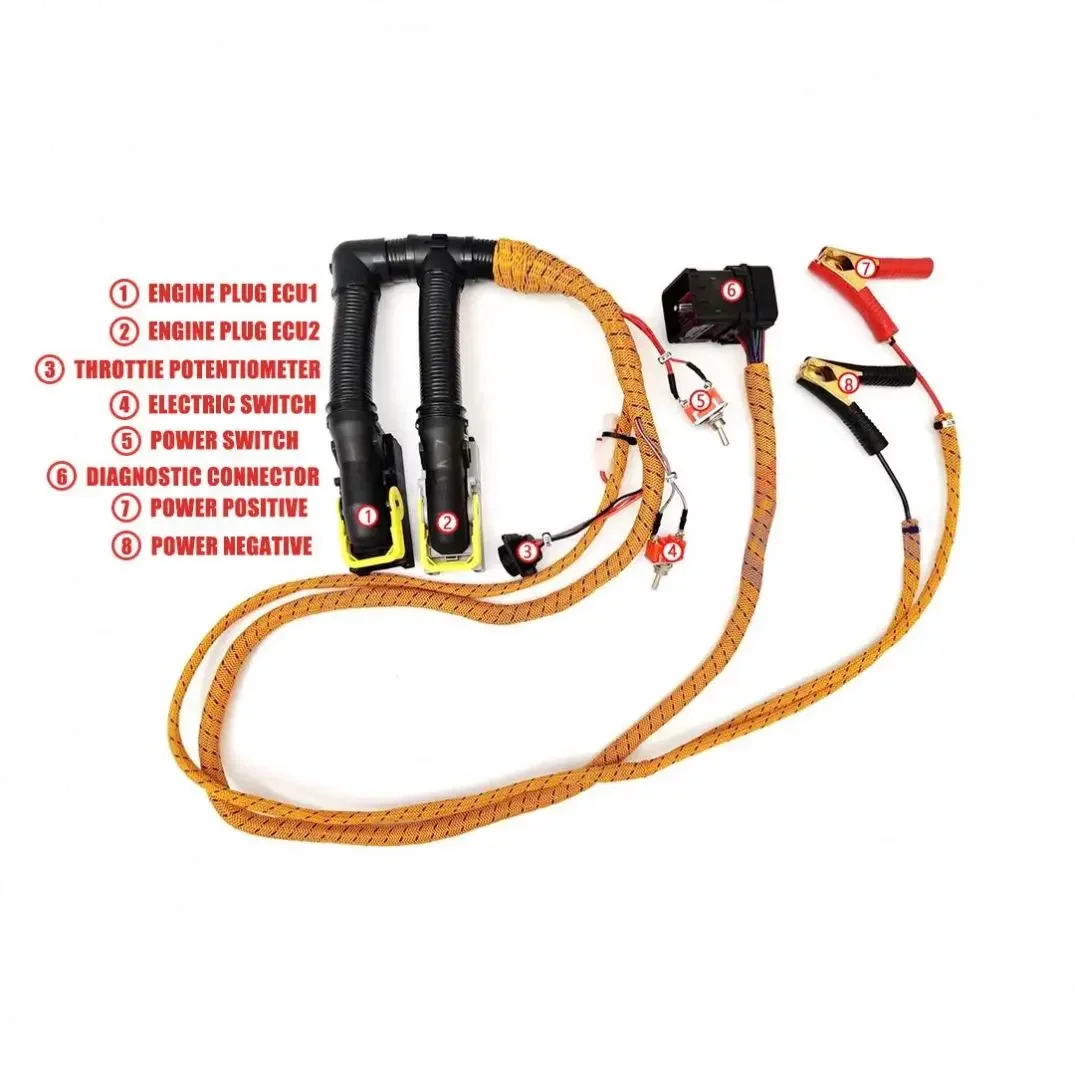

WSG Excavator Diagnostic Cable Engine for Deutz D6E D7E Comprehensive Test Wiring Harness