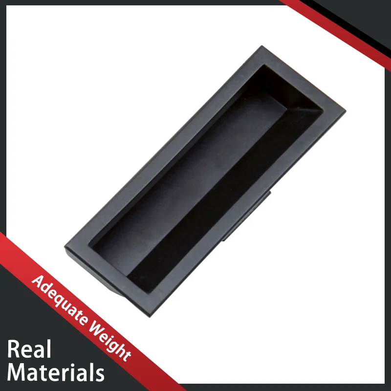 Black Embedded Plastic Handle Industrial Electrical Control Cabinet Door Hidden Invisible Multiple Specifications