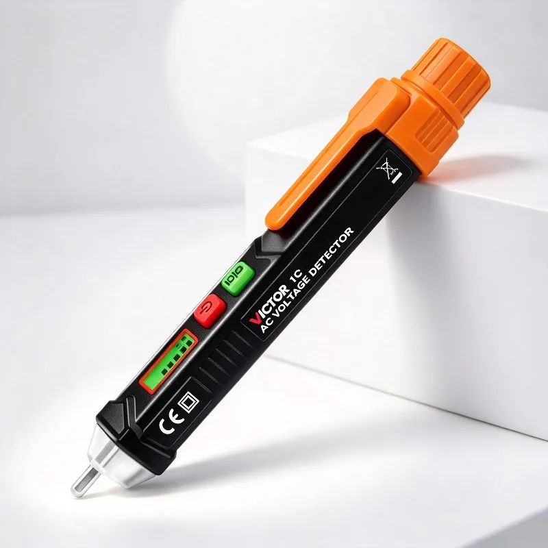 VICTOR Digital Induction Test Pen Non Contact Voltage Detector Household Wire Detection Tool For Electrician Safety Check VC10