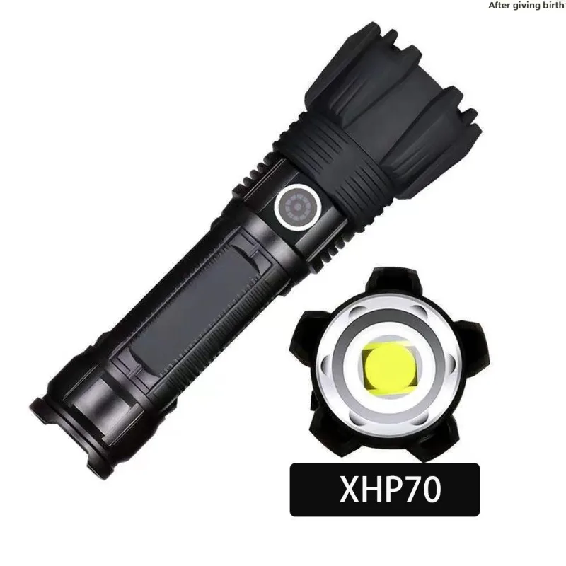 P70 Zoom Tactical Flashlight: Outdoor High-Power, Rechargeable, Large Capacity, Long-Lasting, Emergency & Home Lighting