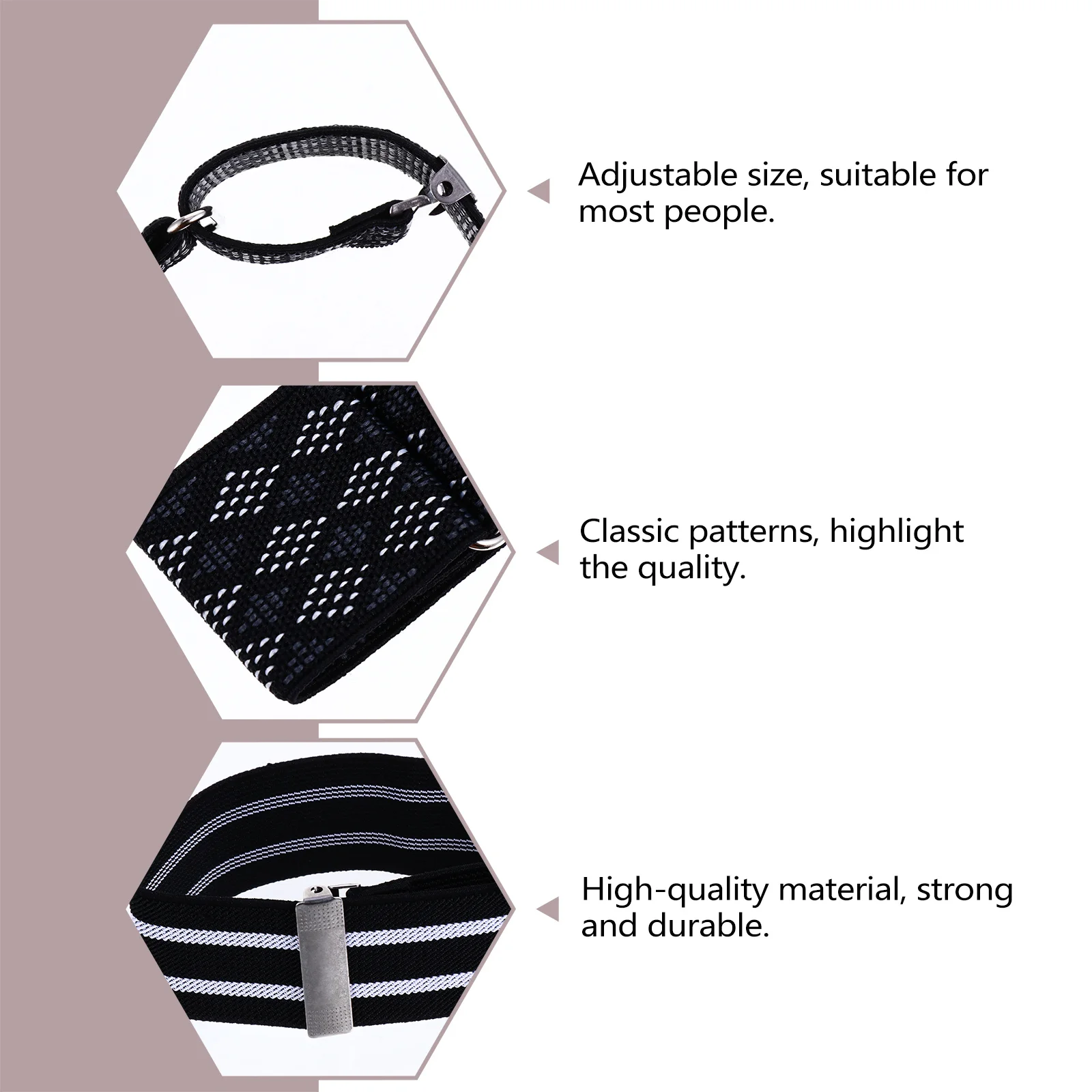 

3pcs Adjustable Armbands For Men Women Elastic Shirt Sleeve Holders Cuff Bands Fashion Armlets Garment Accessories