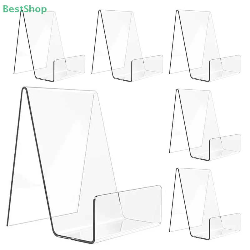 💖 رف عرض كتب زاوية مستديرة من الأكريليك، حامل عرض مجلة للهاتف المحمول وحامل شفاف #1