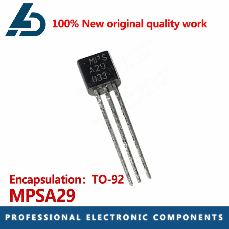 10PCS MPSA29 package TO-92 N-channel 100V 0.8A silicon Darlington transistor