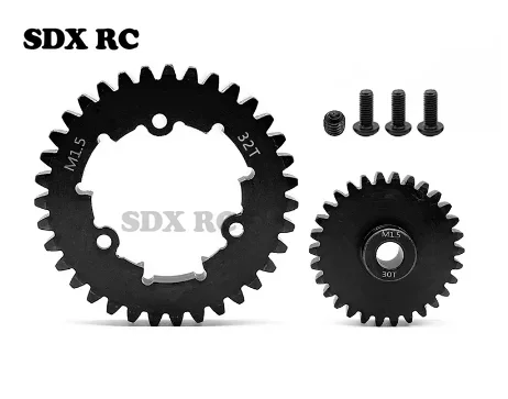 

Стальная прямая Шестерня M1.5 32T и 20T 24T 26T 28T 30T Шестерня для 1/5 X-Maxx XMAXX 1/6 XRT, детали для обновления