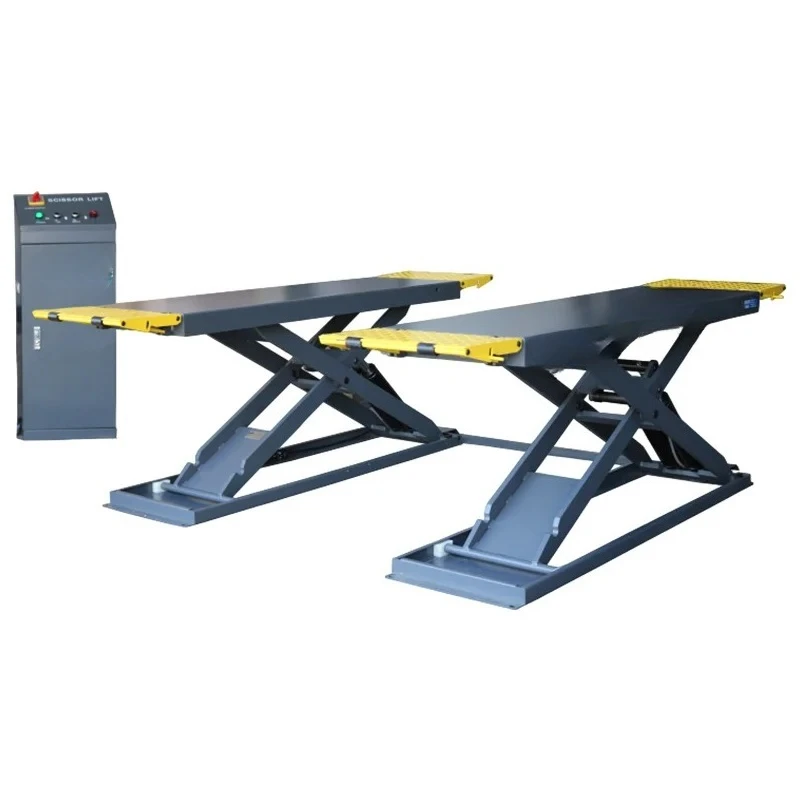 New Automatic Leveling and Pressure Regulation Four Cylinder Direct Mid-position Scissor Car Lift