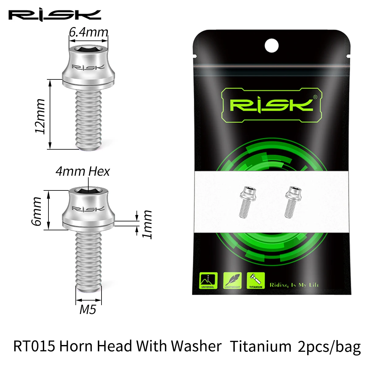 Risiko M5x12mm Fahrrad Flaschenhalter Befestigungsschrauben Titanlegierung MTB Rennrad Flaschenhalter Schrauben Luftpumpe Feste Schrauben