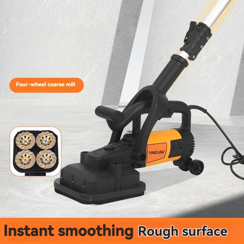 110V/220V Handheld Wall Grinding Machine Rough Grinder Wall Plastering Trowel Cement Concrete Floor Polishing Tool