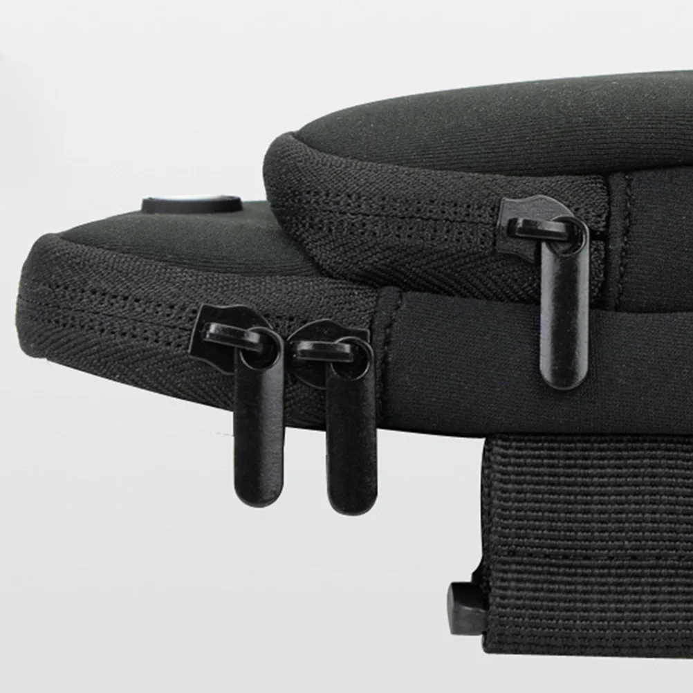 

Simple Design Arm Bag for Running Fitness Up to 6In Phone Black Sturdy Waterproof Material Zipped Closure Earphone Port Outdoor