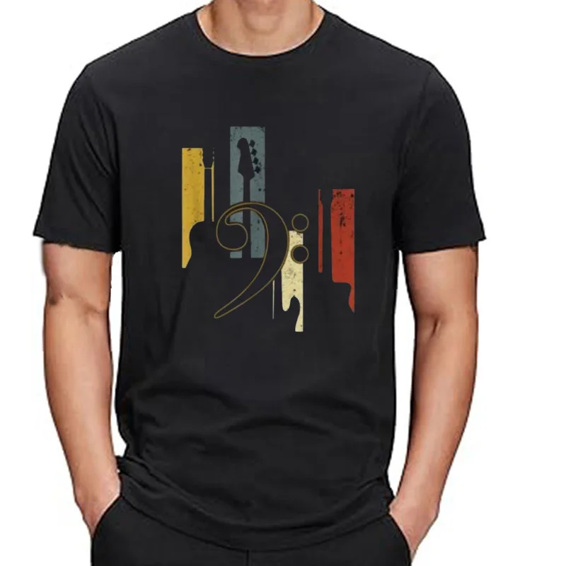 Clé de basse joueurs de guitare basse musique meilleur cadeau T-Shirt S-3XL