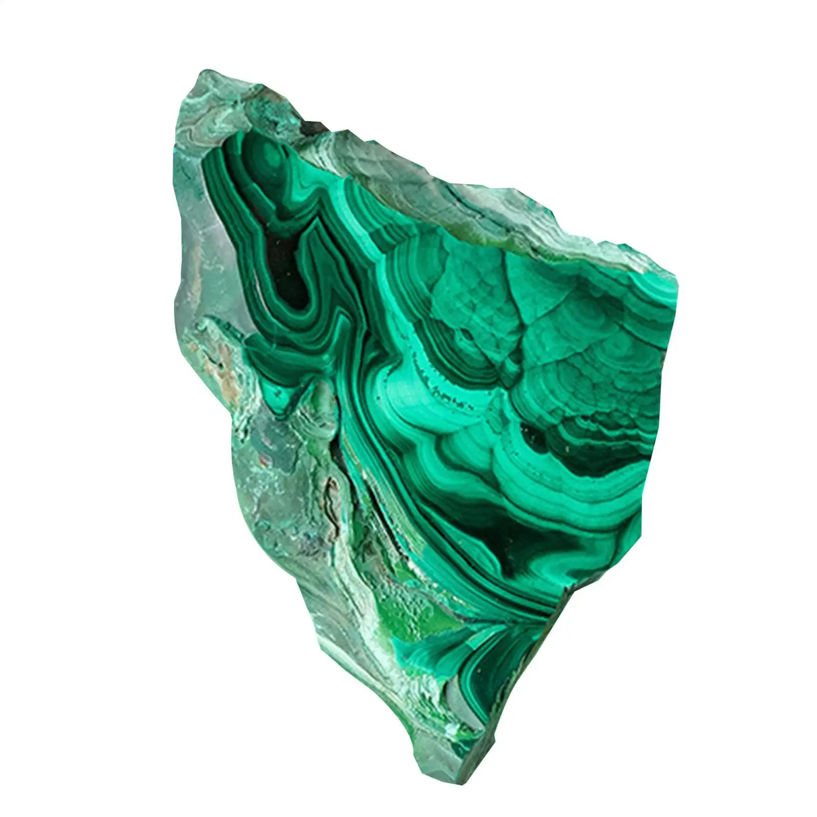 Raw Malachite Slices Home Garden Art Decor Crafting Accessories Crystal for Rock Collecting Meditation Relaxing Flower Pots