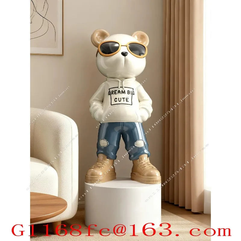 violent bear landing large ornament bluetooth audio piggy bank living room TV cabinet next to home decoration