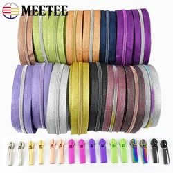 1-10M 5# Nylon Zippers Tape With Zipper Sliders For Garment Bag Coil Zips Pulls Decoration Zip Repair Kit DIY Sewing Accessories